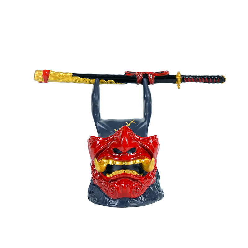 Oni Mask Controller Stand – Resin Gaming Desk Holder
