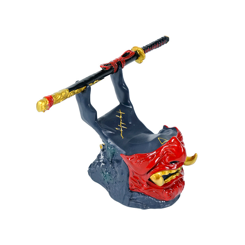 Oni Mask Controller Stand – Resin Gaming Desk Holder