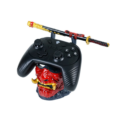 Oni Mask Controller Stand – Resin Gaming Desk Holder