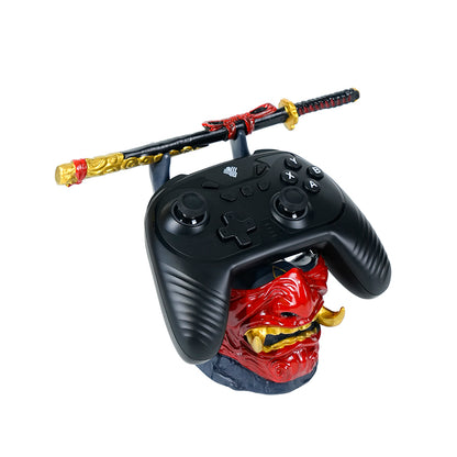 Oni Mask Controller Stand – Resin Gaming Desk Holder